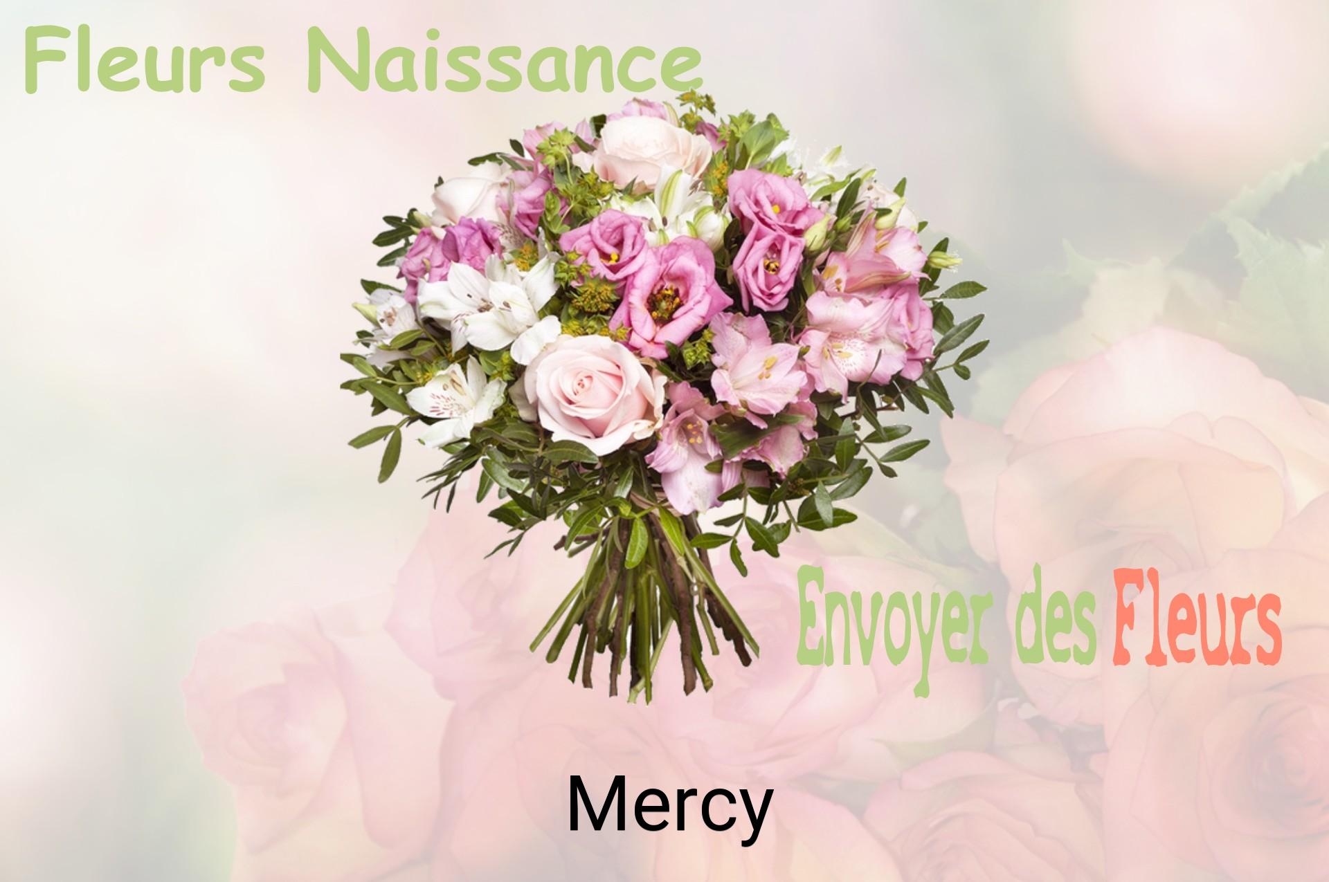 Bouquet de fleurs de naissance livré à Mercy